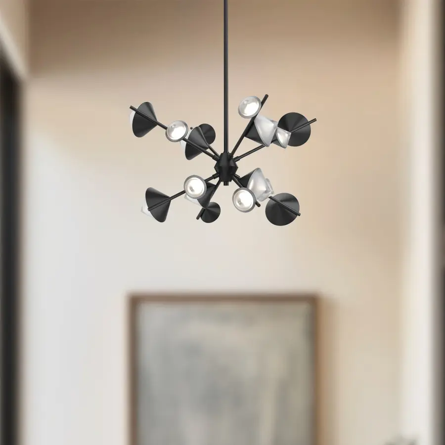 Geode 25-Inch Chandelier in Brushed Gold - Image 3