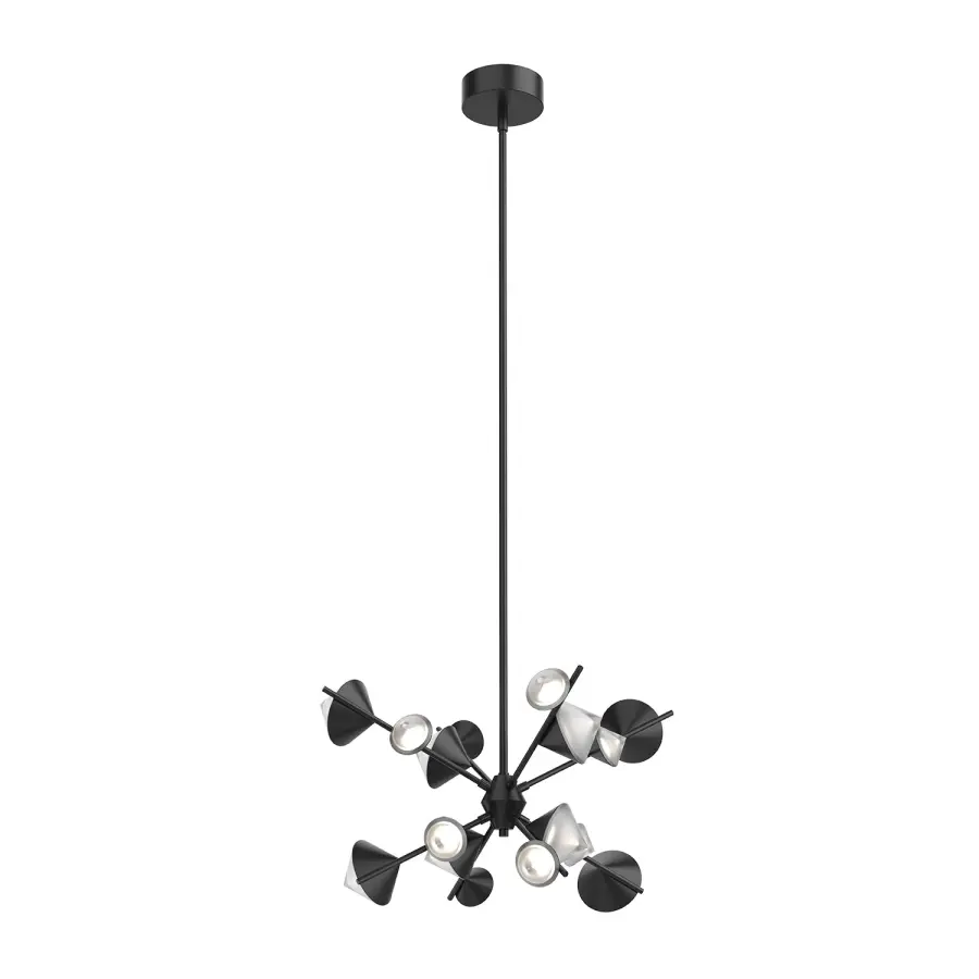 Geode 25-Inch Chandelier in Brushed Gold - Image 4