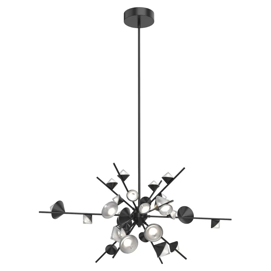 Geode 48-Inch Chandelier in Brushed Gold - Image 7