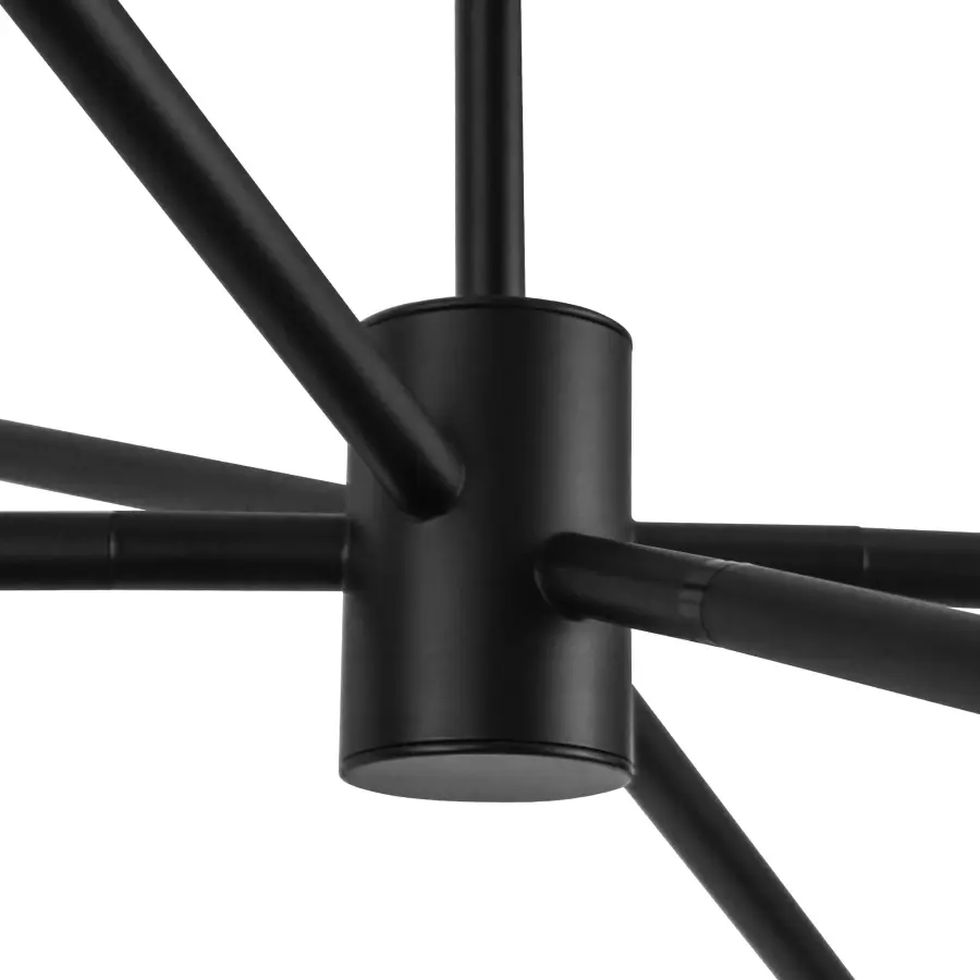 Willow 37-Inch Chandelier in Brushed Gold with Copper Glass - Image 23