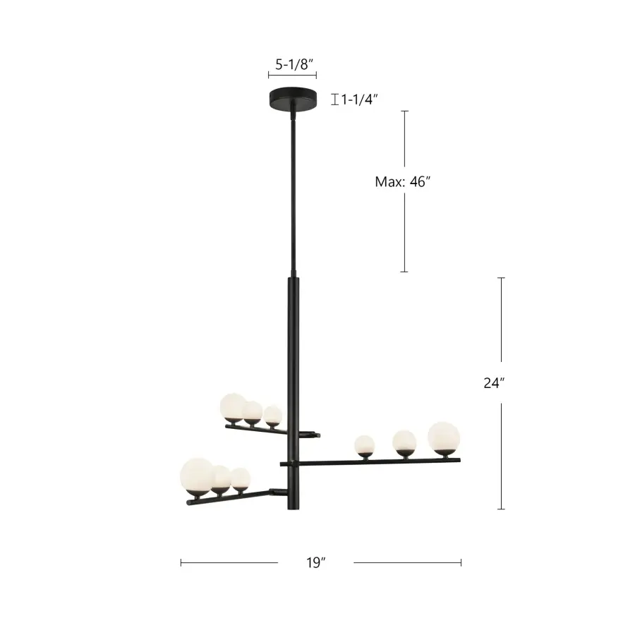 Cypress 3 Head Chandelier - Image 12