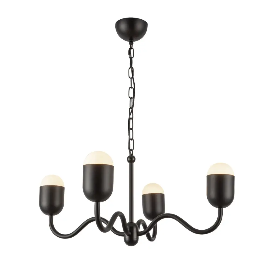 Effie 27-Inch Chandelier in Brushed Gold - Image 2