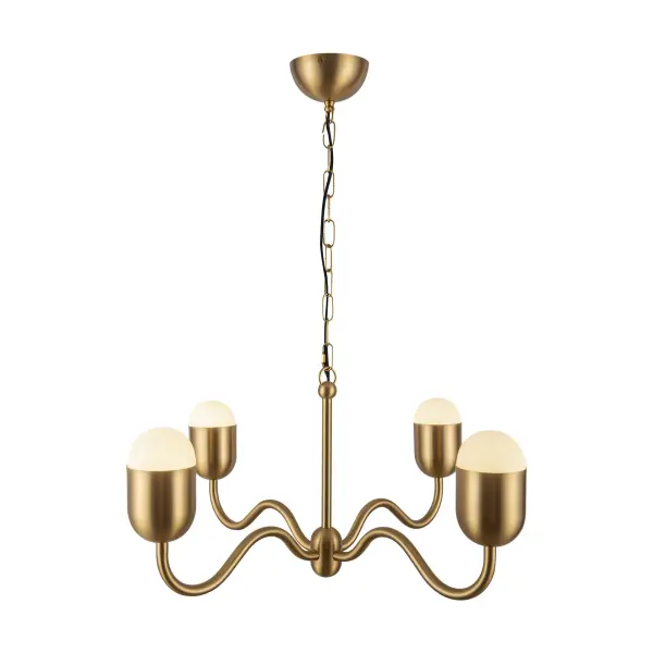 Effie 27-Inch Chandelier in Antique White with Opal Glass - Image 11