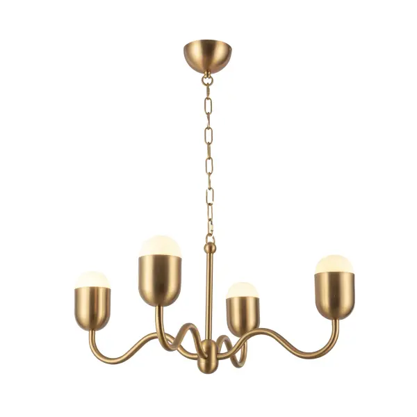 Effie 27-Inch Chandelier in Antique White with Opal Glass - Image 12