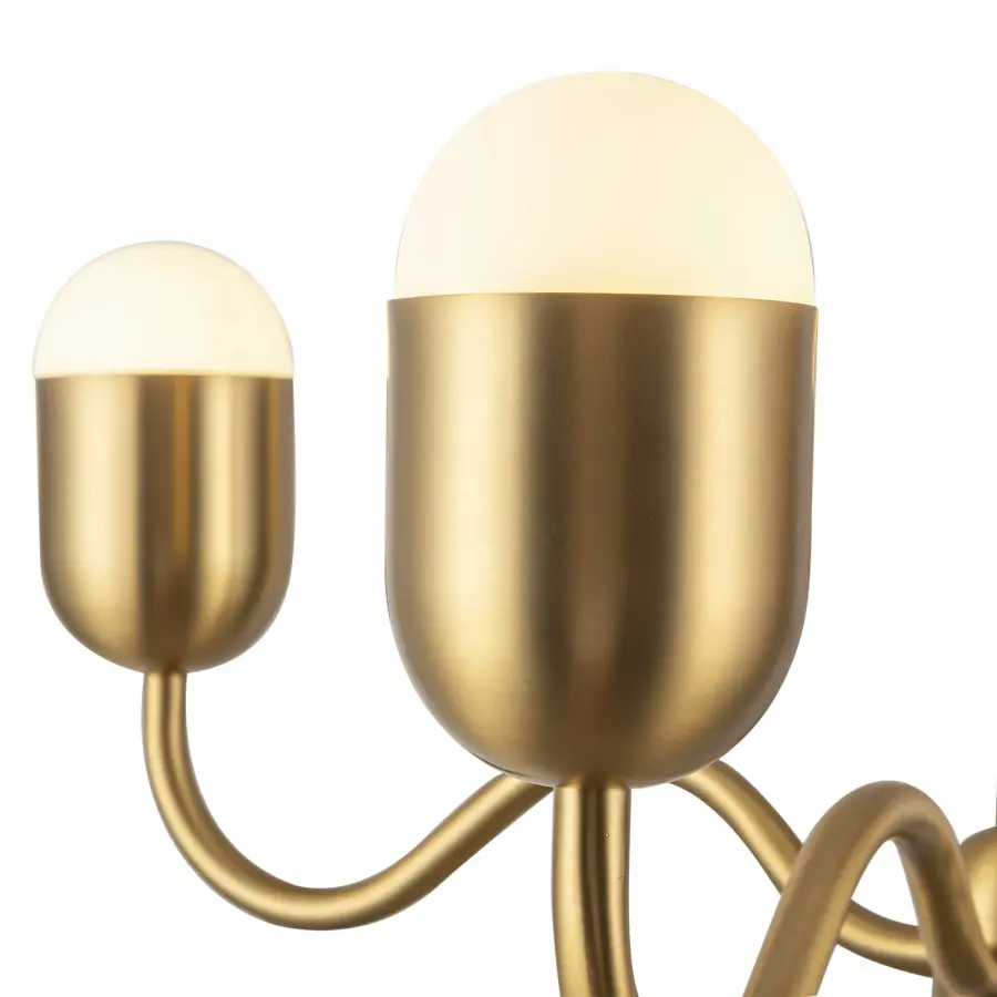 Effie 27-Inch Chandelier in Brushed Gold - Image 13