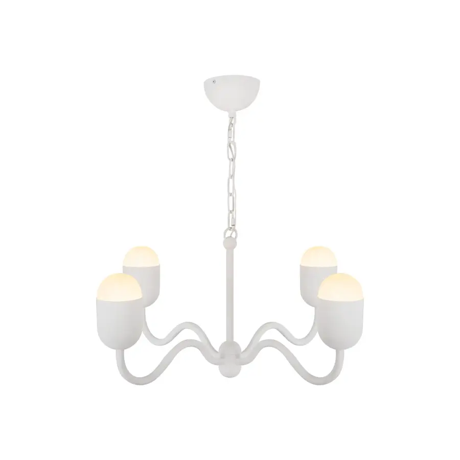 Effie 27-Inch Chandelier in Brushed Gold - Image 6