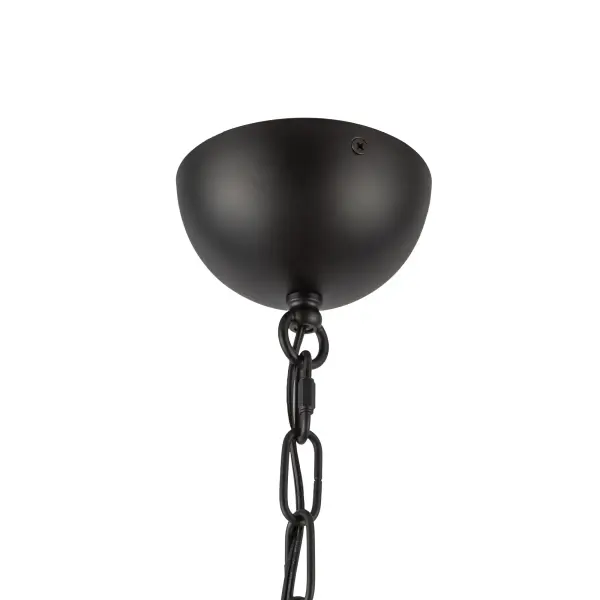 Effie 39-Inch Chandelier in Matte Black with Opal Glass - Image 16