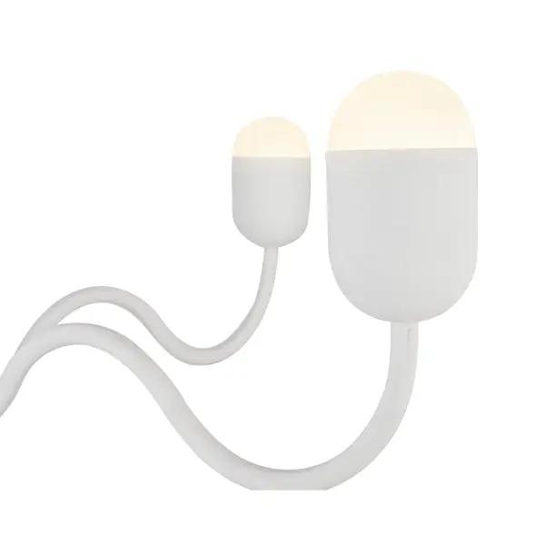 Effie 39-Inch Chandelier in Matte Black with Opal Glass - Image 4