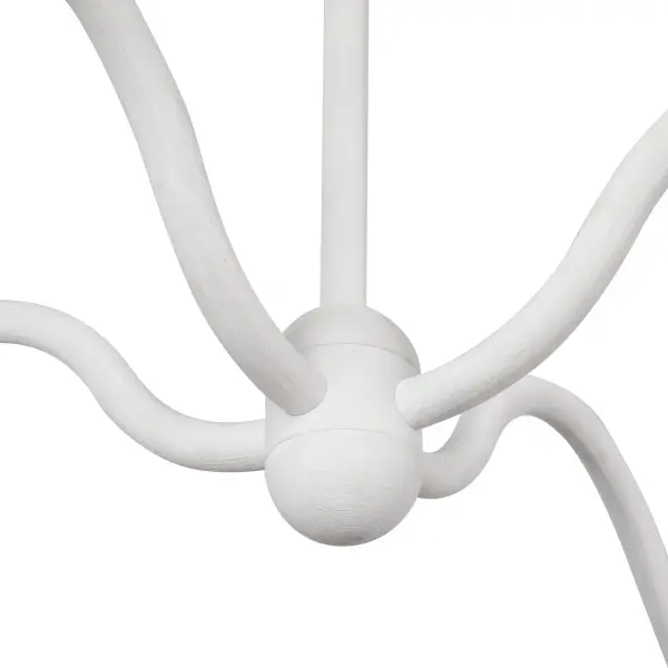 Effie 39-Inch Chandelier in Matte Black with Opal Glass - Image 5