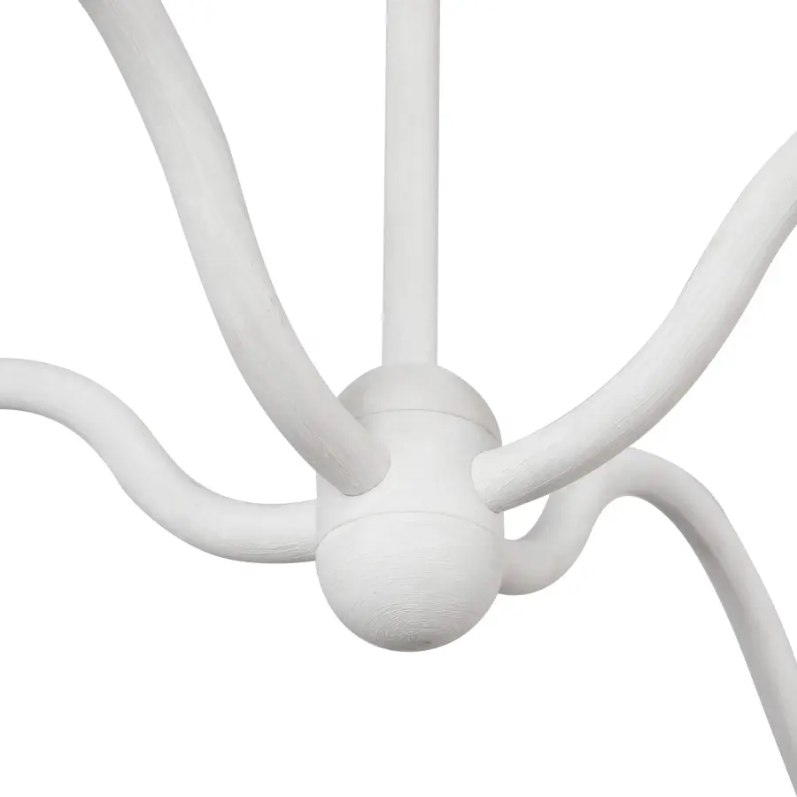 Effie 39-Inch Chandelier in Matte Black with Opal Glass - Image 5