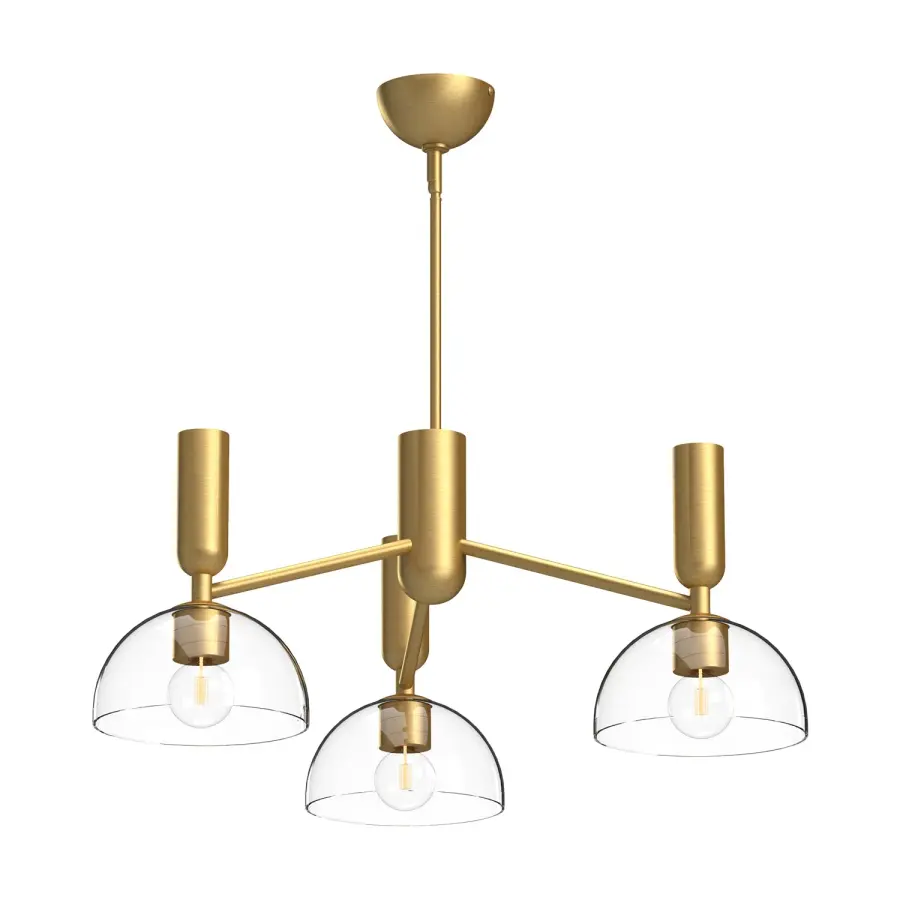 Jude 38-Inch Chandelier in Brushed Gold - Image 4