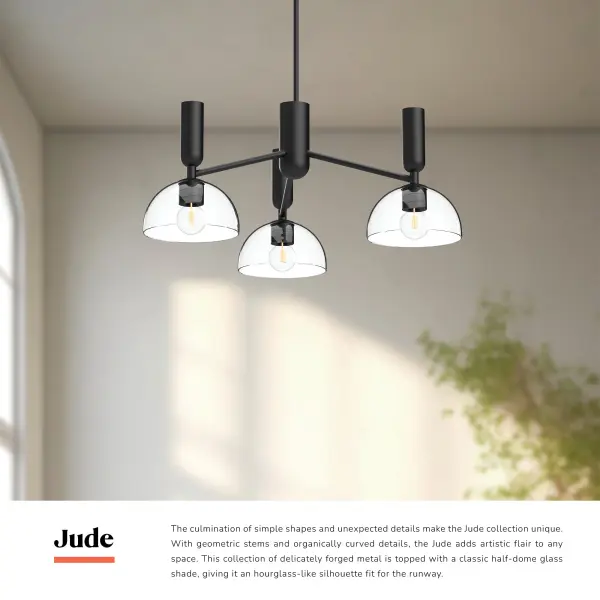 Jude 38-Inch Chandelier in Brushed Gold - Image 6