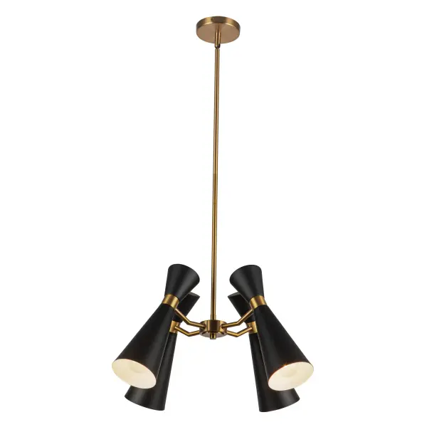Elegant Mid-Century Chandelier with Distinctive Bowtie Accent - Image 8