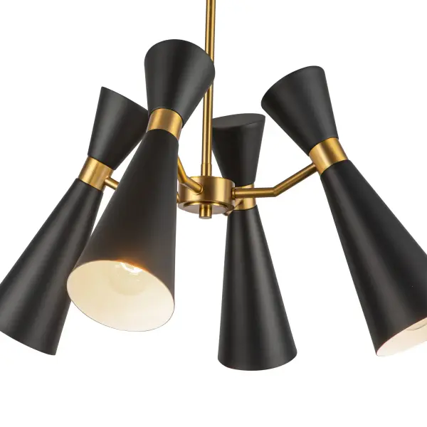 Elegant Mid-Century Chandelier with Distinctive Bowtie Accent - Image 10