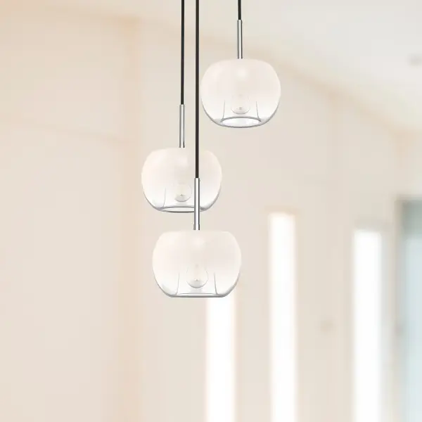 Samar 14-Inch Chandelier in Matte Black with Smoke Glass - Image 5