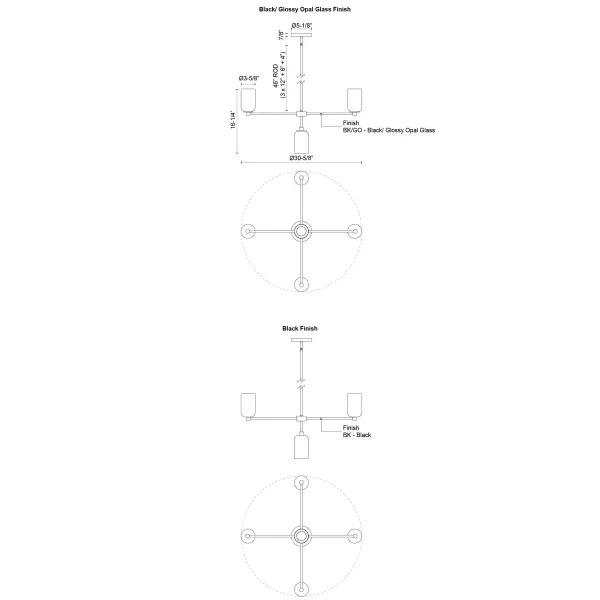 Sleek Modern Chandelier with Timeless Socket-Based Design - Image 14