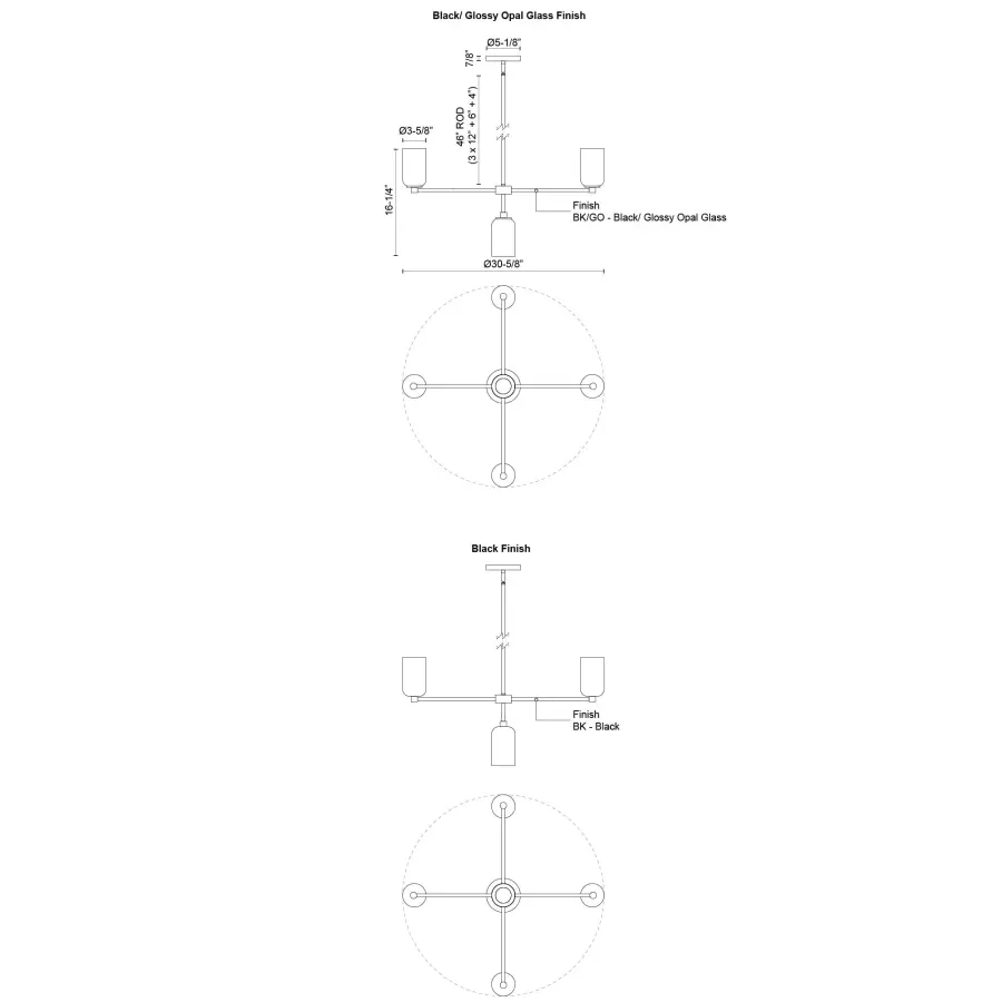 Sleek Modern Chandelier with Timeless Socket-Based Design - Image 14