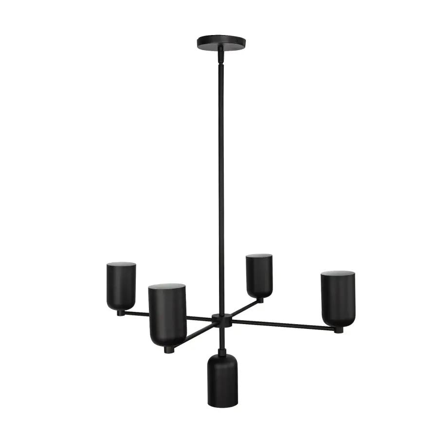 Sleek Modern Chandelier with Timeless Socket-Based Design - Image 6