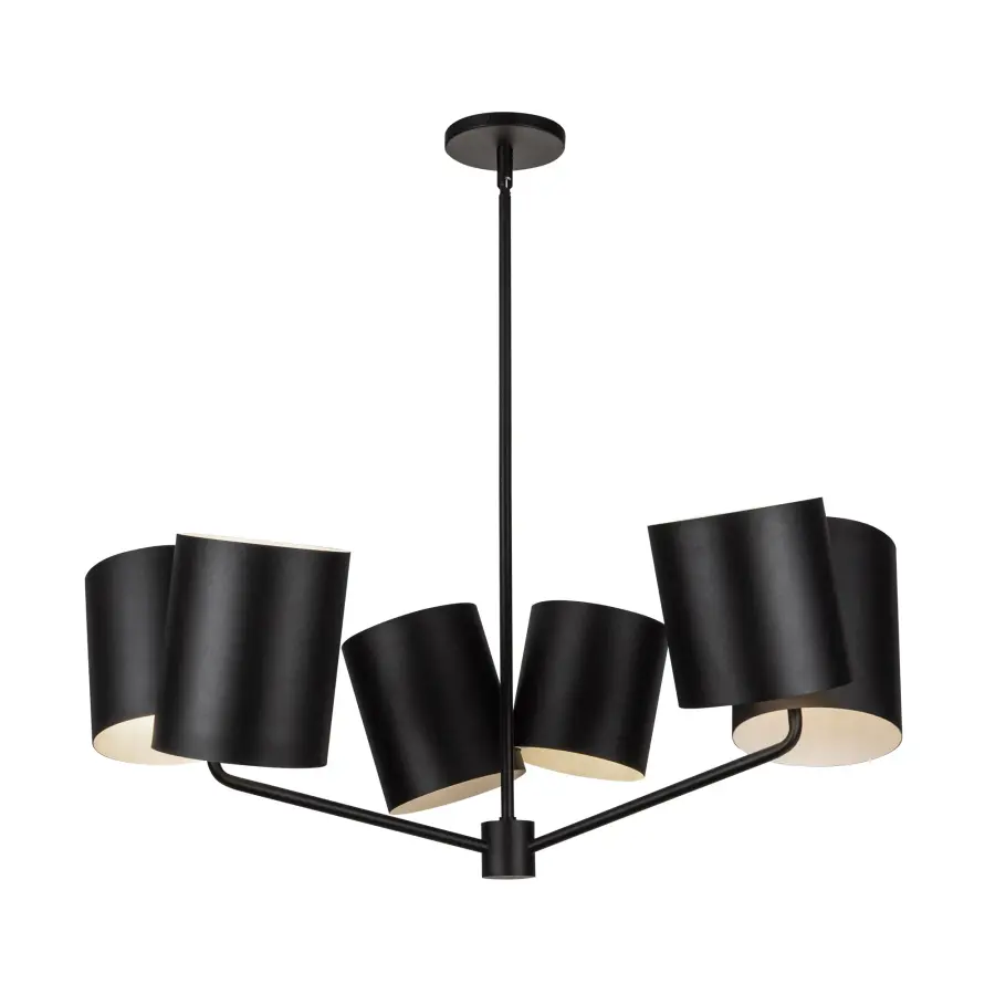 Keiko 30-inch Chandelier in Brushed Gold - Image 1