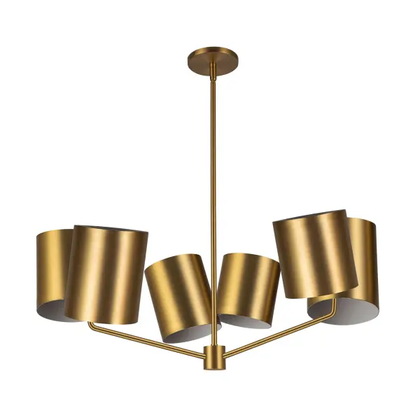 Keiko 30-inch Chandelier in Brushed Gold - Image 11