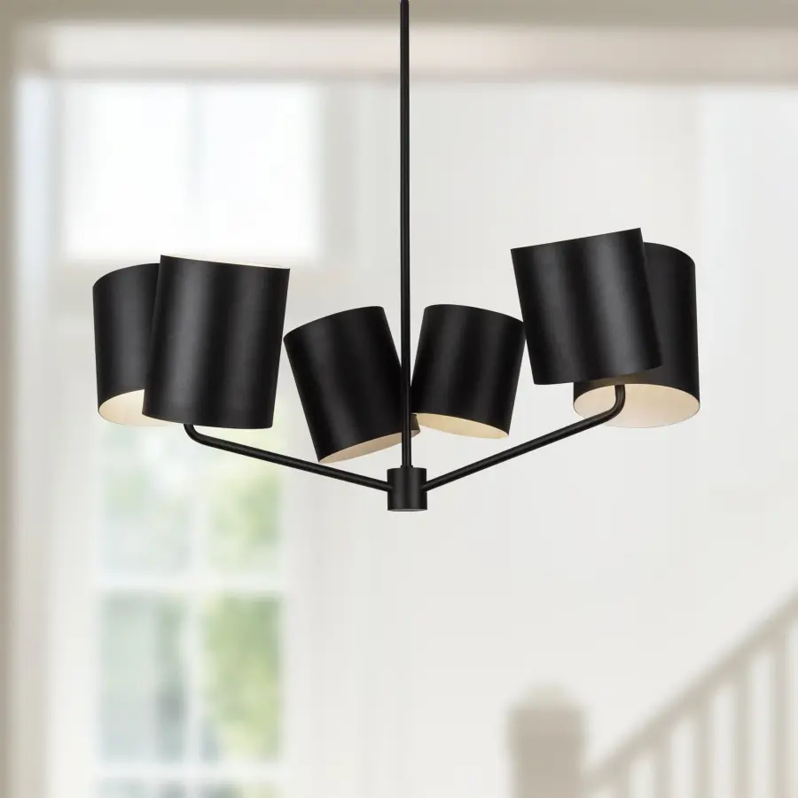 Keiko 30-inch Chandelier in Brushed Gold - Image 3