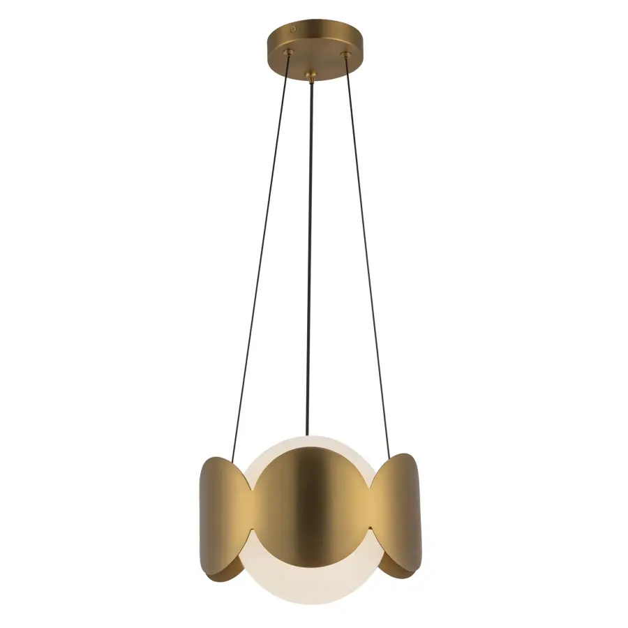 Ciel 10-Inch Chandelier in Matte Black with Opal Glass - Image 12