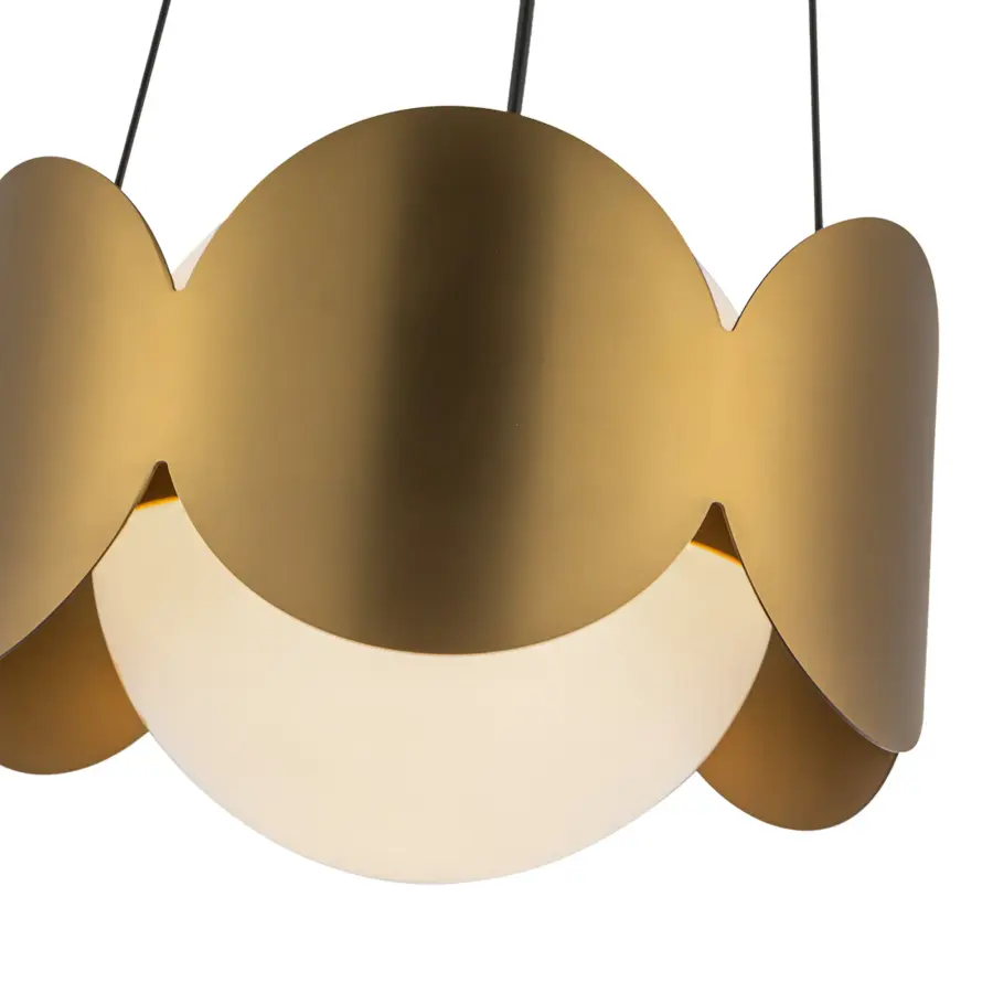 Ciel 10-Inch Chandelier in Matte Black with Opal Glass - Image 13
