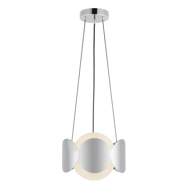 Ciel 10-Inch Chandelier in Matte Black with Opal Glass - Image 15