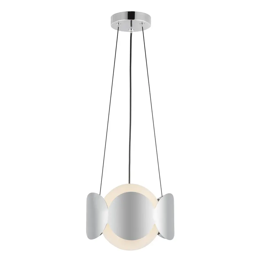 Ciel 10-Inch Chandelier in Matte Black with Opal Glass - Image 15