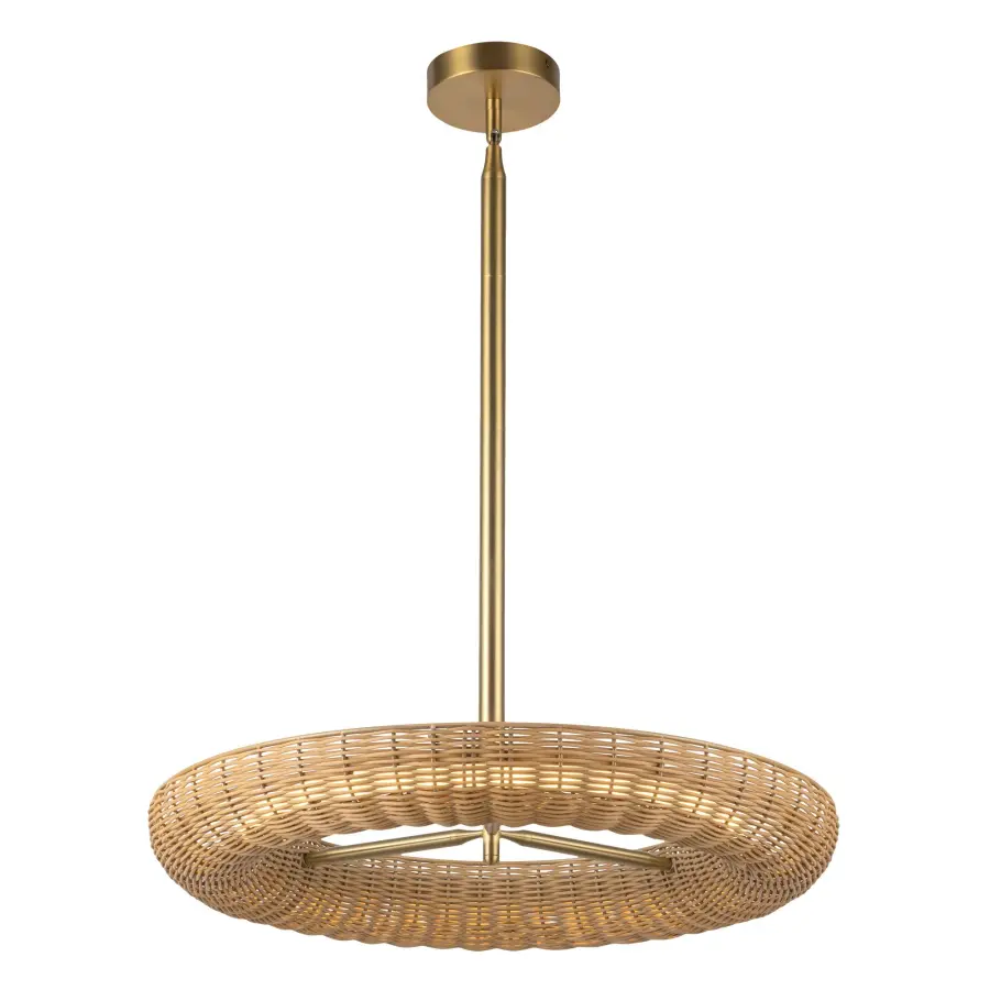 Maris 24-Inch Chandelier in Brushed Gold - Image 4