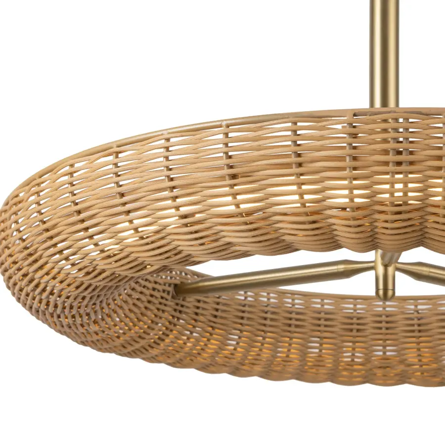 Maris 24-Inch Chandelier in Brushed Gold - Image 6