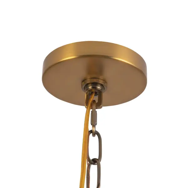 Plisse 23-Inch Chandelier in Matte Black with Opal Glass - Image 16