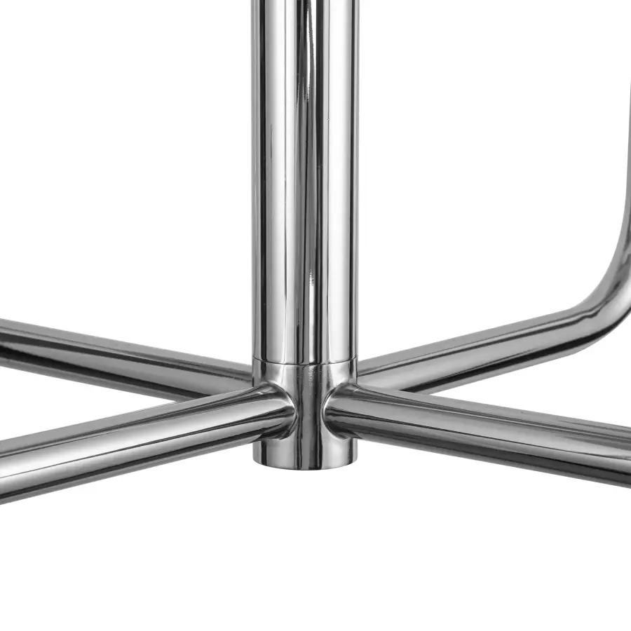 Plisse 23-Inch Chandelier in Matte Black with Opal Glass - Image 5