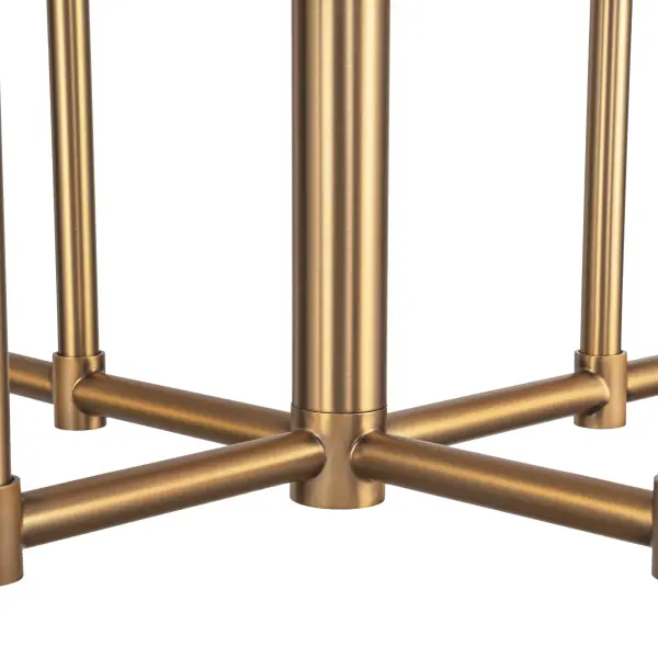 Plisse 30-Inch Chandelier in Chrome with Opal Glass - Image 5