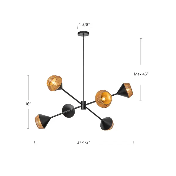 Japanese-Inspired Geometric Statement Piece with Natural Rope Accents - Image 14