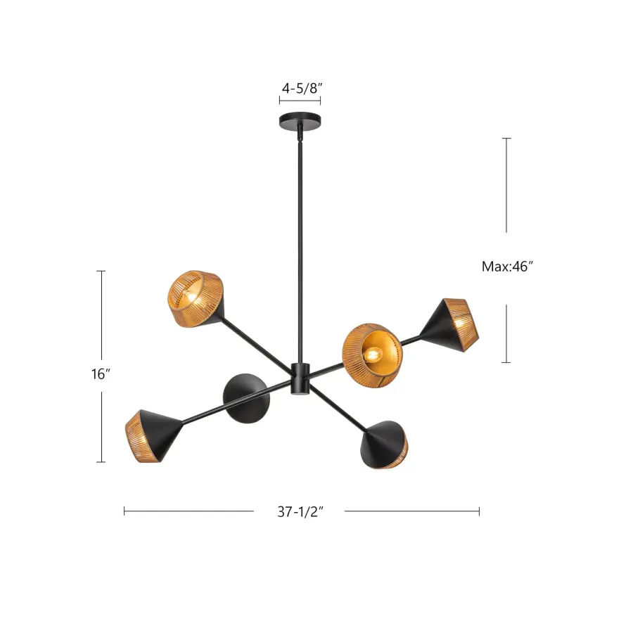 Japanese-Inspired Geometric Statement Piece with Natural Rope Accents - Image 14