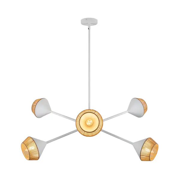 Japanese-Inspired Geometric Statement Piece with Natural Rope Accents - Image 6