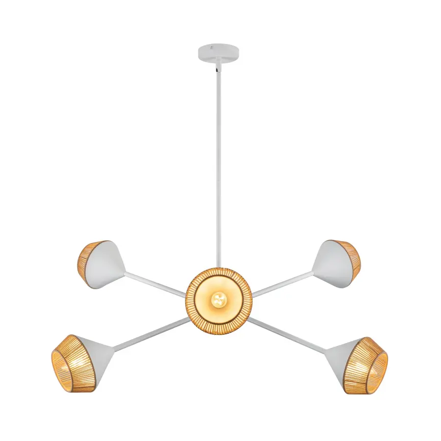 Japanese-Inspired Geometric Statement Piece with Natural Rope Accents - Image 6