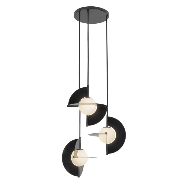 Scorpio 27-Inch Chandelier in Glossy Black - Image 7
