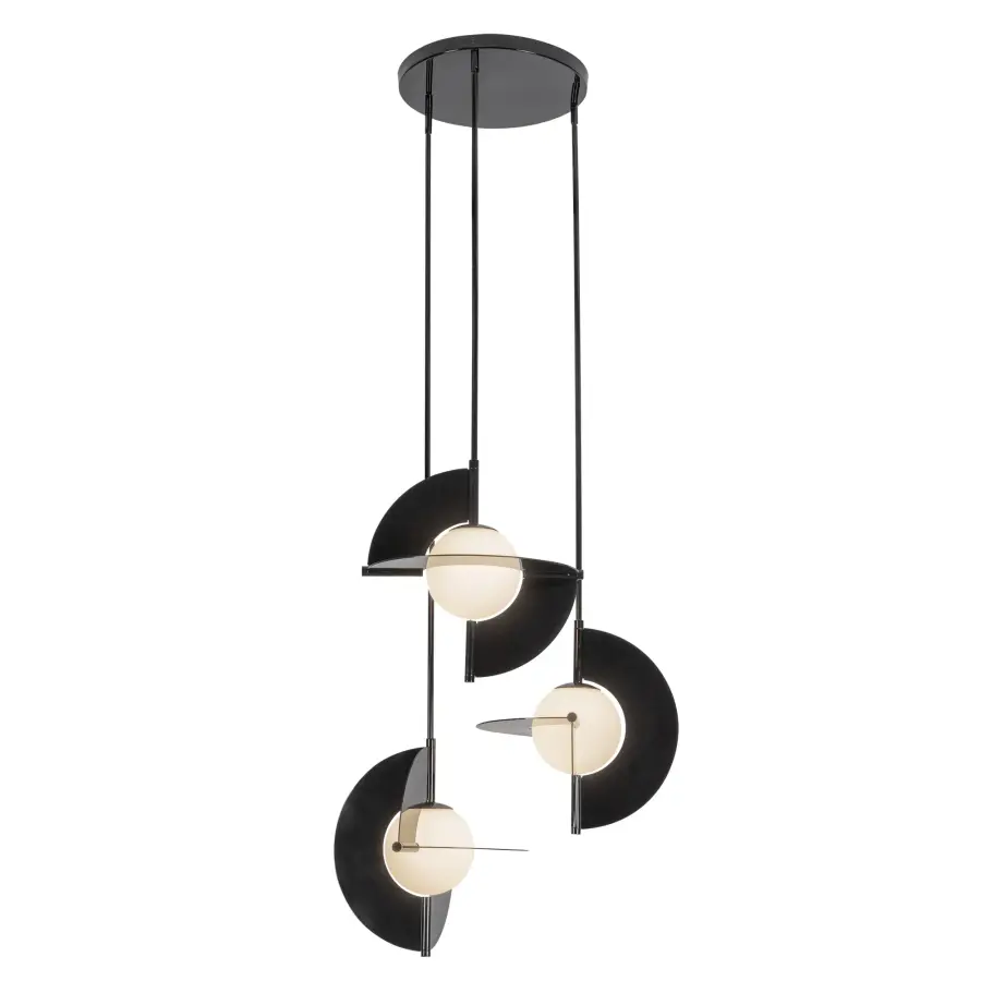 Scorpio 27-Inch Chandelier in Glossy Black - Image 7