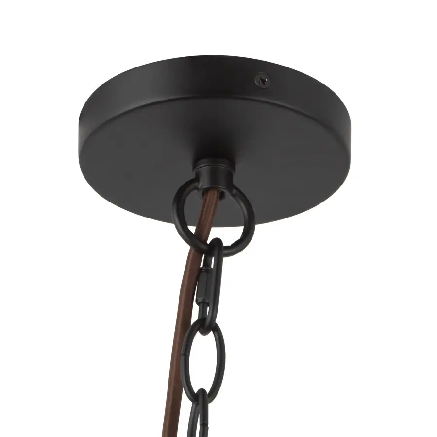 Faye 18-Inch Chandelier in Matte Black with Smoked Glass - Image 19