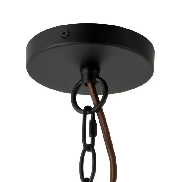 Faye 24-Inch Chandelier in Matte Black with Smoked Glass - Image 14