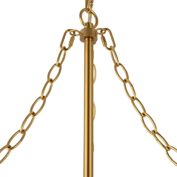 Faye 24-Inch Chandelier in Matte Black with Smoked Glass - Image 20