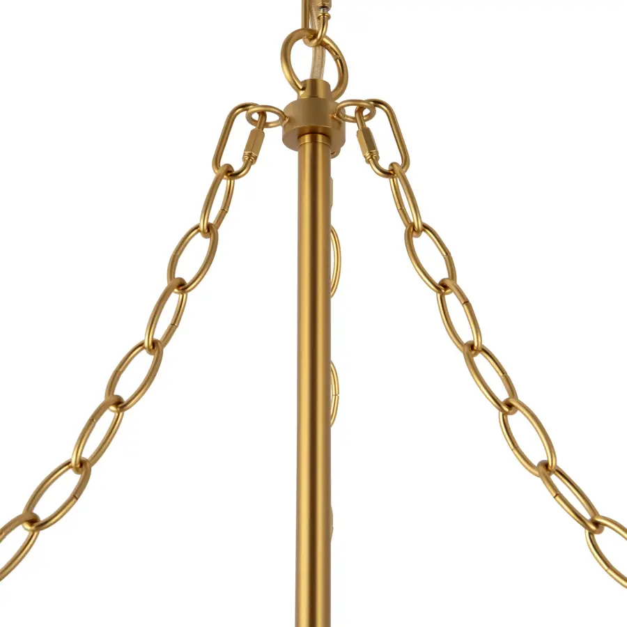 Faye 24-Inch Chandelier in Matte Black with Smoked Glass - Image 25