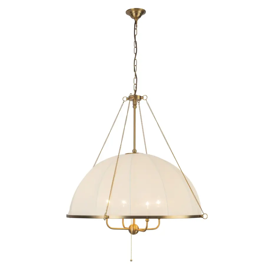Crosby 33-Inch Chandelier in Brushed Gold - Image 1