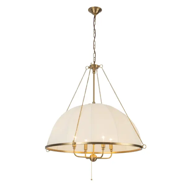 Crosby 33-Inch Chandelier in Brushed Gold - Image 3