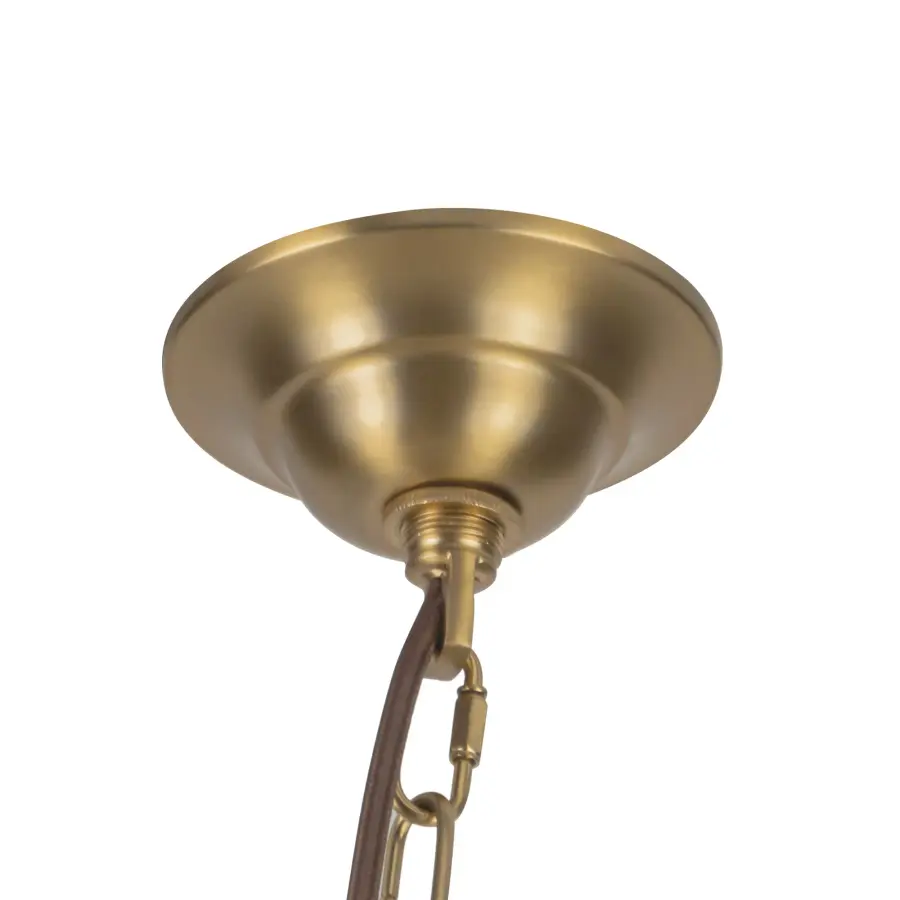 Crosby 33-Inch Chandelier in Brushed Gold - Image 6