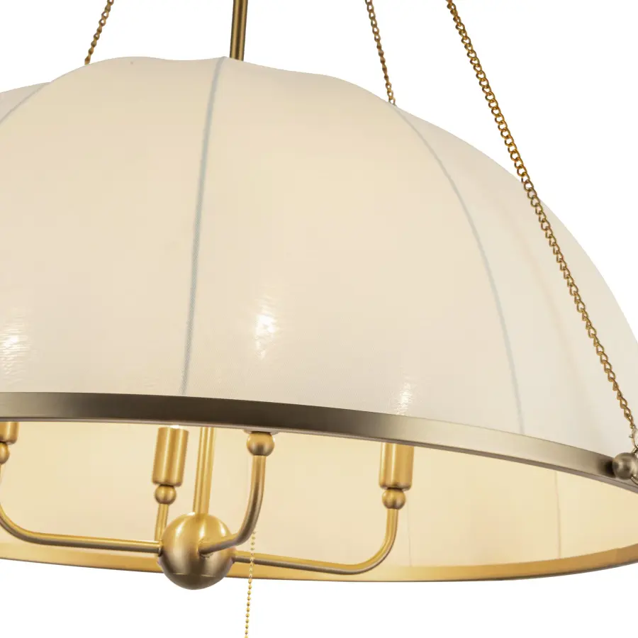 Crosby 33-Inch Chandelier in Brushed Gold - Image 7