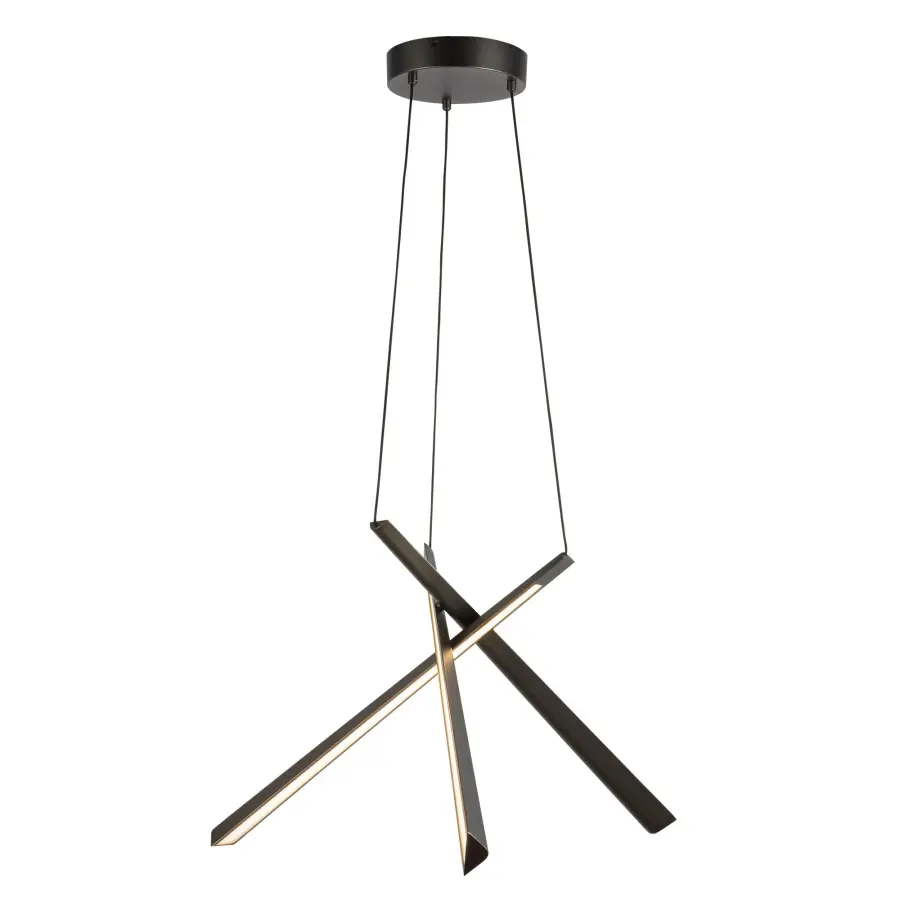 Lex 27-Inch Chandelier in Urban Bronze - Image 1