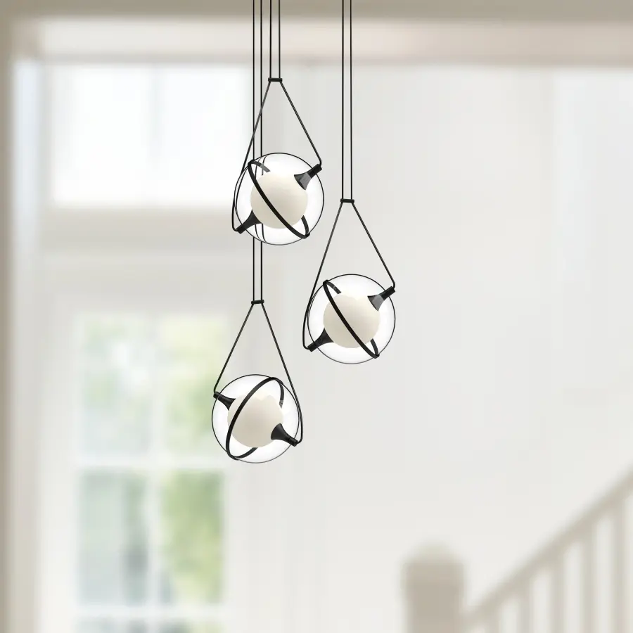 Celestial Modern Chandelier with Adjustable Gyroscope Design - Image 3